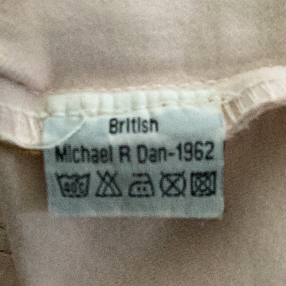 Michael R Dan 1962 vintage jean jacket beaded maximalist pink whimsy M - Picture 9 of 10